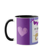 ダシュンドグパープルおもしろいハートカスタム文字かわいい