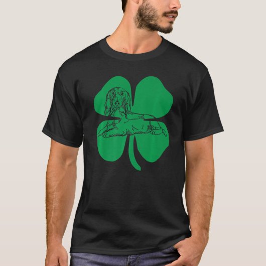 ダシュンドグリーンシャムロックSaint patricks day Tシャツ (正面)