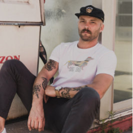 ダシュンドシンドキシーウィーナードッグパパレトロ グランジ Tシャツ