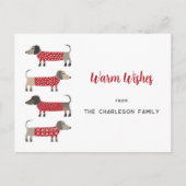 ダシュンドッグおもしろい シーズンポストカード (正面)