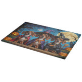 ダシュンドッグスパンプキンハロウィンおもしろい カッティングボード (角)