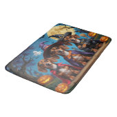 ダシュンドッグスパンプキンハロウィンおもしろい バスマット (アングル)