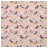 ダシュンドッグズピンクビーチ ファブリック (見本)