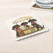 ダシュンドッグズレモネードスタンド ペーパーコースター (アングル)