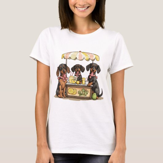ダシュンドッグズレモネードスタンド Tシャツ (正面)