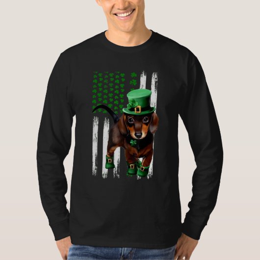 ダシュンドッグセントパトリックの日 Tシャツ (正面)
