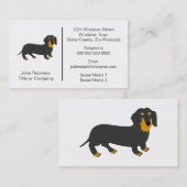 ダシュンドッグデザイン搭乗用ケネル 名刺 (正面/裏面)