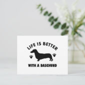 ダシュンドッグデザイン ポストカード (スタンド正面)