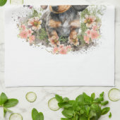 ダシュンドッグママフローラ キッチンタオル (折り畳み)