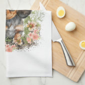 ダシュンドッグママフローラ キッチンタオル (四つ折り)