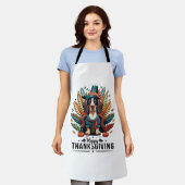 ダシュンドドッグウィーナートルコ衣装サンクスギビングW エプロン (着用した状態)