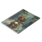 ダシュンドドッグオートバイクリスマス ノートブック (左側)