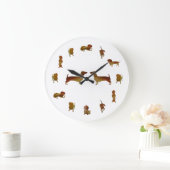 ダシュンドドッグカスタムズ ラージ壁時計 (ホーム)