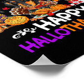 ダシュンドドッグクリスマスハッピーハロサンク感謝していマス ポスター (角)