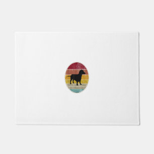 ダシュンドドッグシルエットペットラバーズヴィンテージレトロ ドアマット