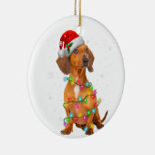 ダシュンドドッグズツリークリスマスセータークリスマスギフトP セラミックオーナメント (右)