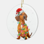 ダシュンドドッグズツリークリスマスセータークリスマスギフトP セラミックオーナメント (左)