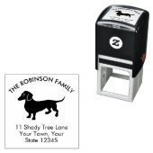 ダシュンドドッグファミリーホームアドレス セルフインキングスタンプ (インサイチュ)