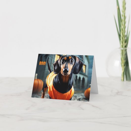 ダシュンドハロウィンカード招待状 招待状 (正面)