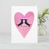 ダシュンドピンクハートバレンタインカード シーズンカード (スタンド正面)