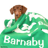 ダシュンドブランケットパーソナライズされたウィーナードッグギフト フリースブランケット