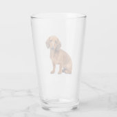ダシュンドペット動物ガラス タンブラーグラス (裏面)