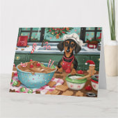 ダシュンドホリデーベーキング:フェスティバルクリスマス カード (正面)