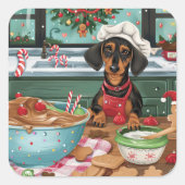 ダシュンドホリデーベーキング:フェスティバルクリスマス スクエアシール (正面)