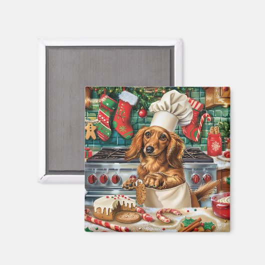 ダシュンドホリデーベーキング:フェスティバルクリスマス マグネット (正面/裏面)