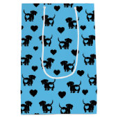 ダシュンドラブ抱き枕 ミディアムペーパーバッグ (裏面)