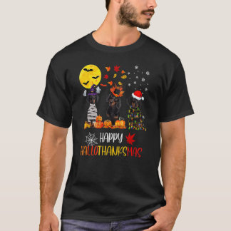 ダシュンハロウィーンハッピーハロサンキューマスオータム Tシャツ