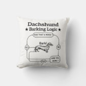 ダシュンバーキング論理おもしろいウィーナードッグ皮肉 クッション (正面)