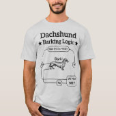 ダシュンバーキング論理おもしろいウィーナードッグ皮肉 Tシャツ (正面)