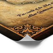 ダシルヴェストラのソロモン王鉱山への地図 ポスター (角)