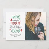 ダシンダンシンプランシンクおもしろいリスマスカード シーズンカード (正面)