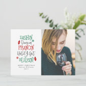 ダシンダンシンプランシンクおもしろいリスマスカード シーズンカード (スタンド正面)