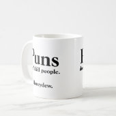 ダジャレは人を殺さない... ハネデュー コーヒーマグカップ (正面左)