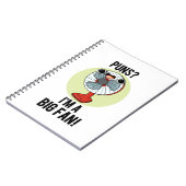 ダジャレ大好き 面白い扇風機のダジャレ ノートブック (左側)