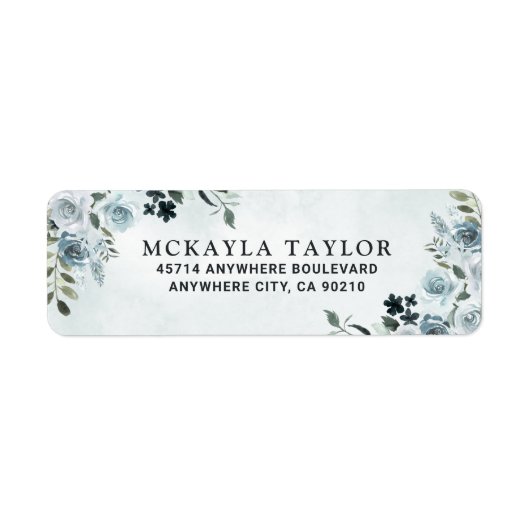 ダスエレガントティブルーフローラ水結婚軍 ラベル (正面)