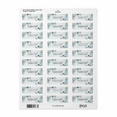 ダスエレガントティブルーフローラ水結婚軍 ラベル (フルシート)