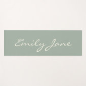 ダスエレガントティ聖人手書きスクリプト名カスタム ヨガマット (正面(横))