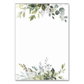 ダスエレガントティ·ブルー·ユーカ結婚リズ·エスコートカード テーブルナンバー (裏面)