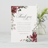 ダスキーな暖かい冬の祭りの葉のベイビーシャワー サンキューカード (スタンド正面)