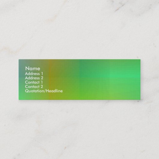 ダスキーカラーII スキニー名刺 (正面)