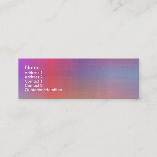 ダスキーカラーIII スキニー名刺 (正面)