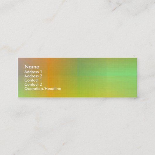 ダスキーカラーIV スキニー名刺 (正面)