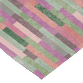 ダスキーパープルとピンクダマスクとストライプ ミディアムテーブルランナー (コーナー)