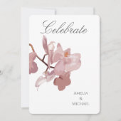 ダスキーピンクの蘭 招待状 (正面)