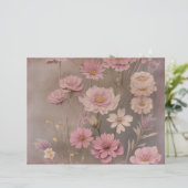 ダスキーピンクヴィンテージフローラスクラップブック紙 (スタンド正面)