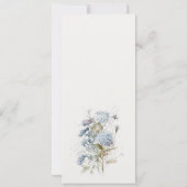 ダスキーブルーウォーターコテージフローラカップルシャワー 招待状 (裏面)